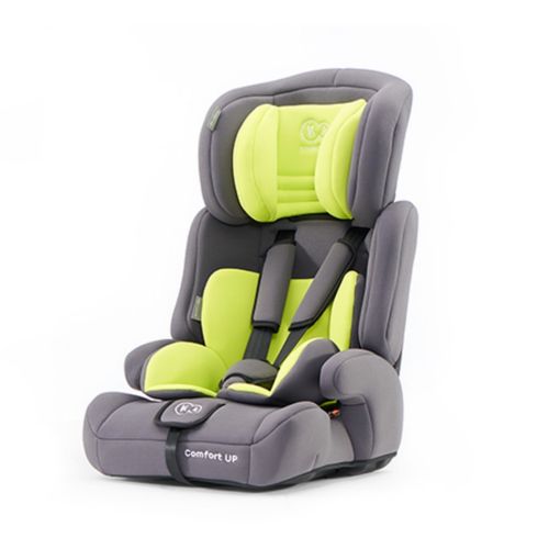 2-in-1 autostoel van Kinderkraft grey/lime (tot 36 kg)
