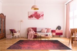 Rosékleurig tapijt (160 x 230 cm)